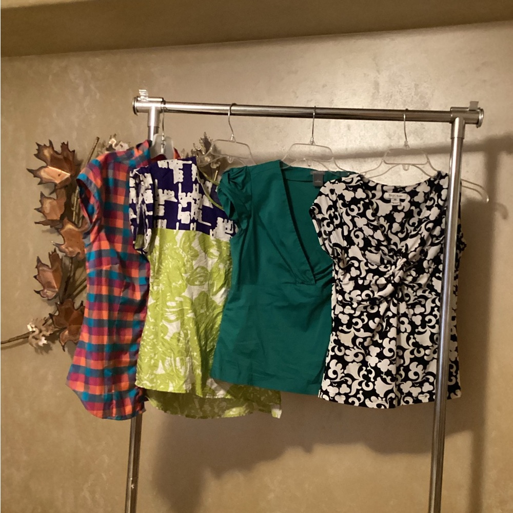 Multi Blouse Bundle WHBM, Ann Taylor, Trina Turk and Merrel
